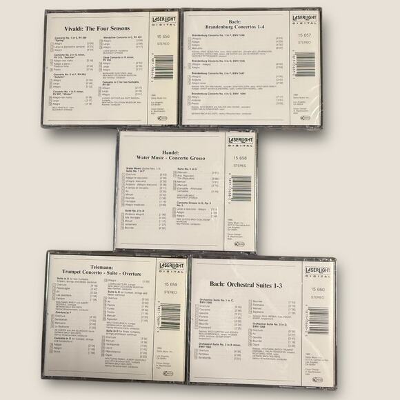 Baroque Treasuries 10 CD Set 1990 Classical Music Laserlight Digital Partly New - Picture 9 of 11